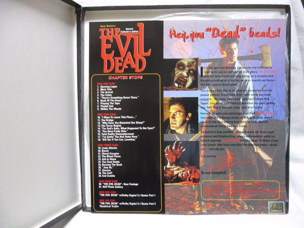 Evil Dead 3 Army of Darkness LaserDisc, Rare LaserDiscs, Remastered LD's